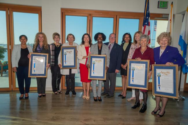 Assemblywoman Cottie Petrie-Norris with the 2022 Women of Distinction awardees 